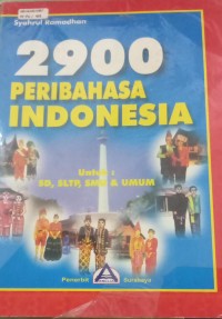 Image of 2900 Peribahasa Indonesia